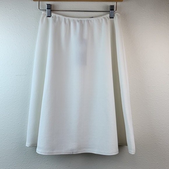 NWT Boohoo ivory strapless long line bandeau tunic + flare leg pull on pants set - Picture 5 of 11